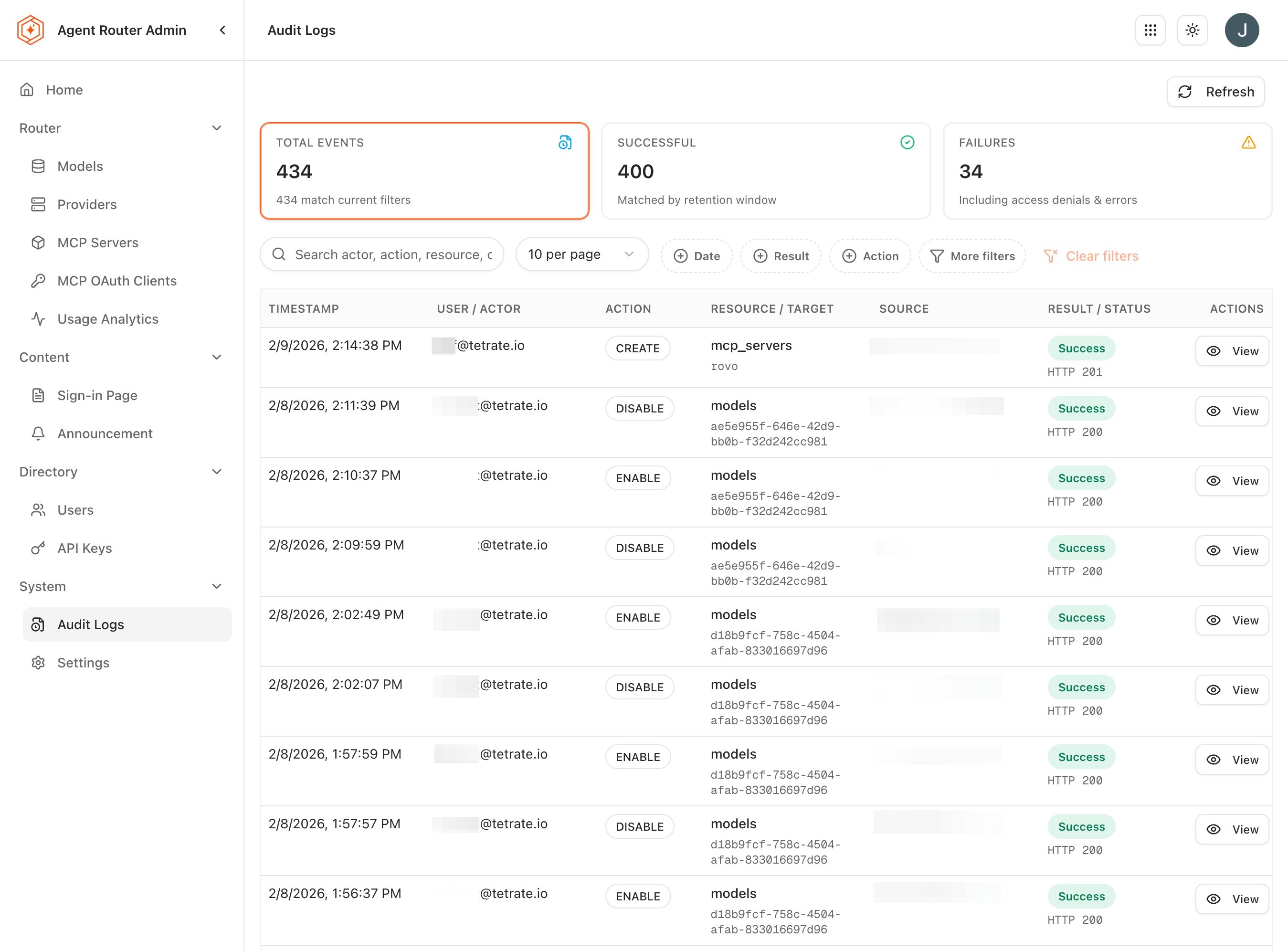 Audit Logs