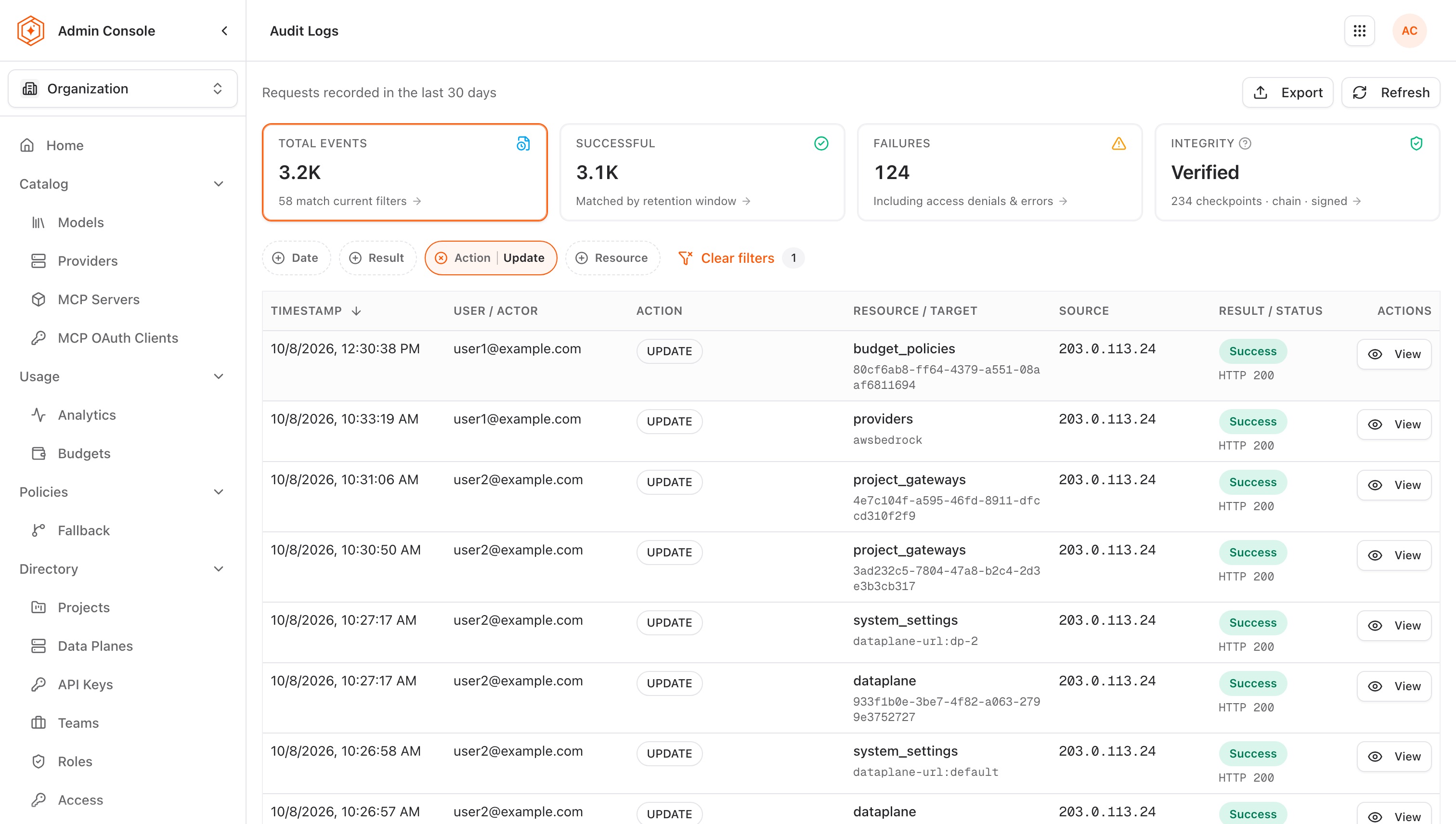 Audit Logs
