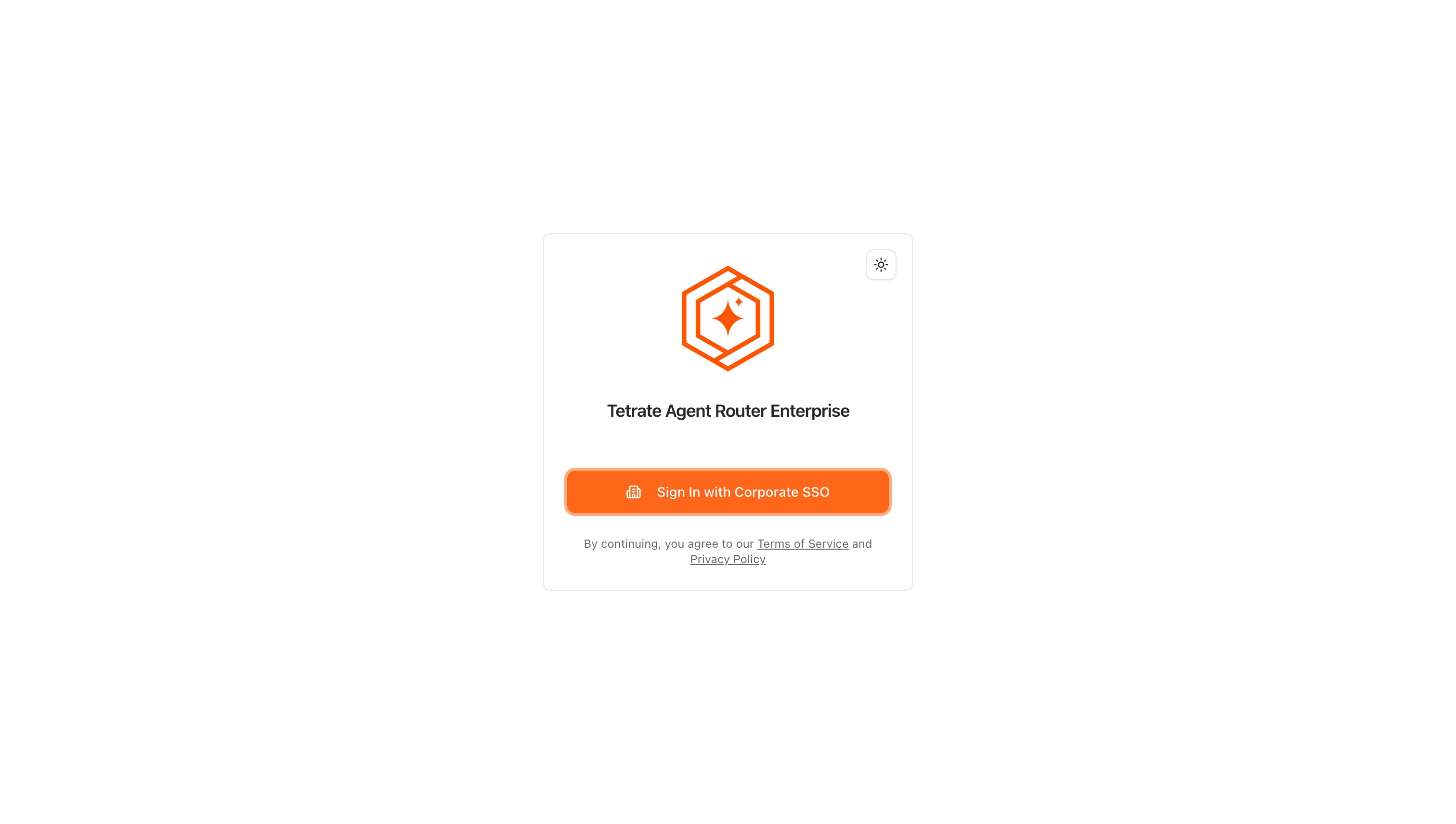 Click Sign In with Corporate SSO